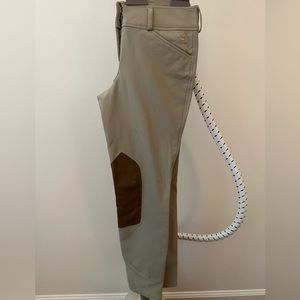 Girls RG Classics khaki riding breeches, size 14 Regular. Worn twice!